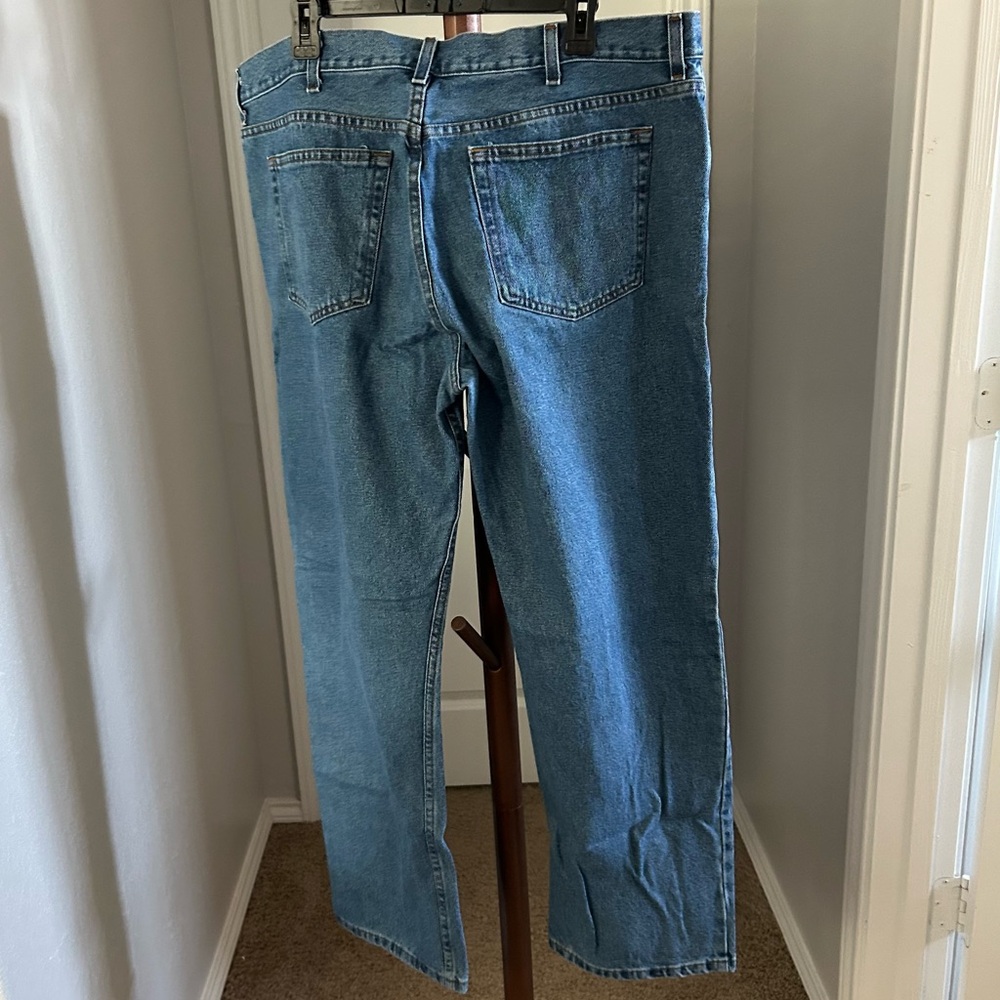 Men’s George Medium Wash Regular Fit Straight Leg Denim Jeans Size 42x32 |C64 - Picture 15 of 16